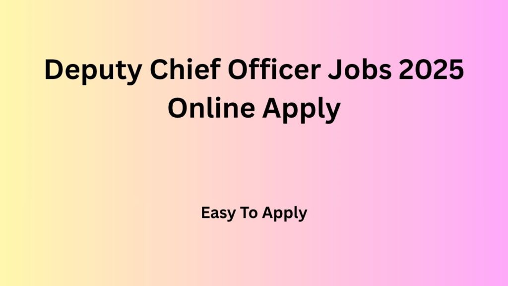 Deputy Chief Officer Jobs