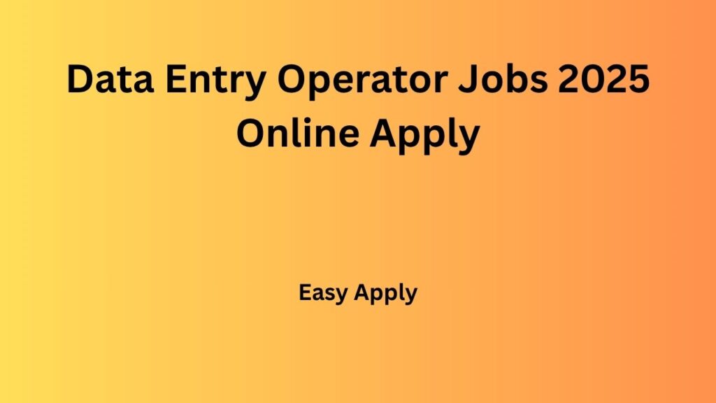 Data Entry Operator Jobs