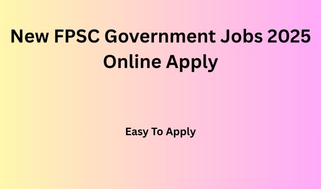 FPSC Government Jobs